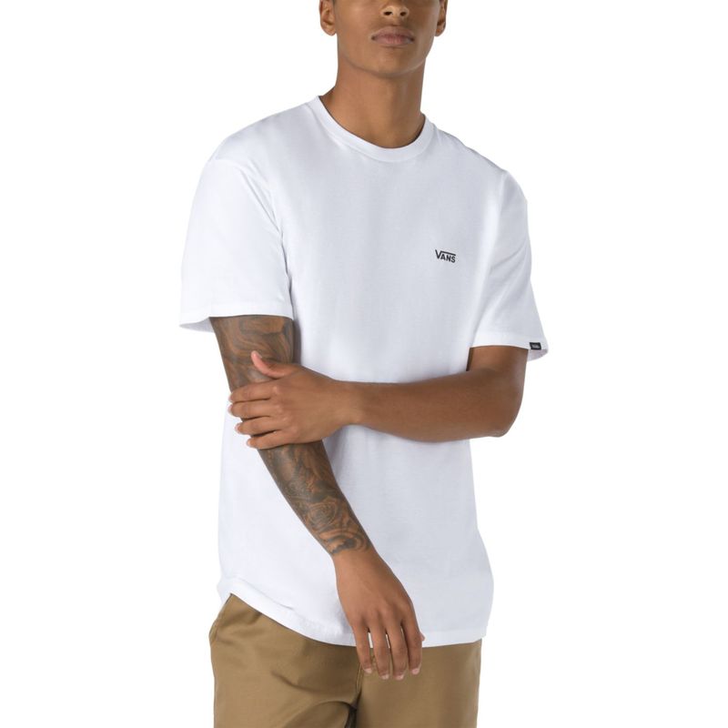Polera-Left-Chest-Logo-Tee-White-Black