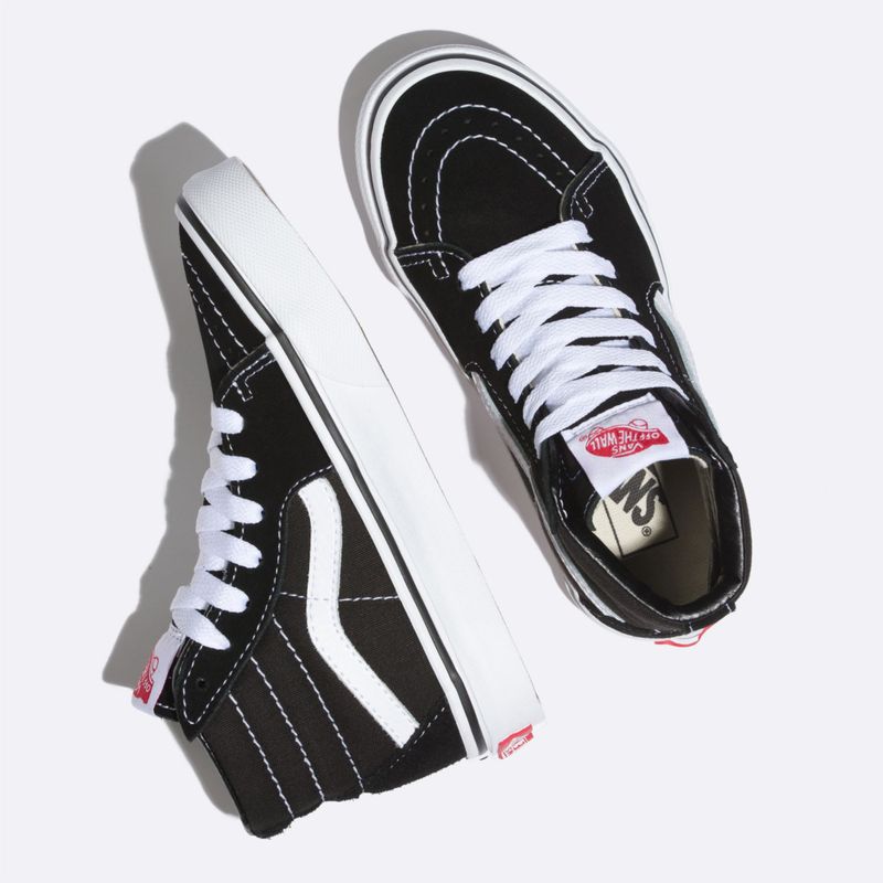 Zapatillas Ni o Sk8 Hi Black True White