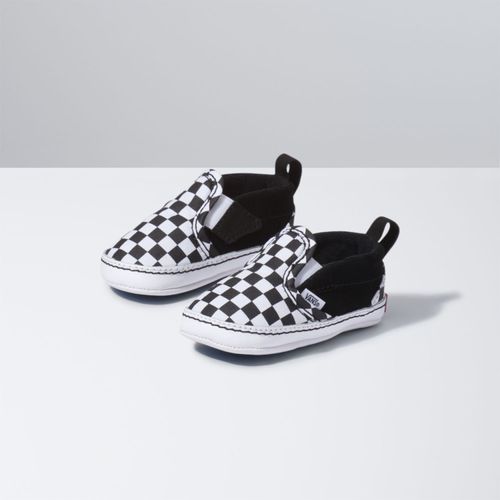 Zapatilla Niño In Slip-On V Crib Infant (0-11 meses) (Checker) Negro Vans