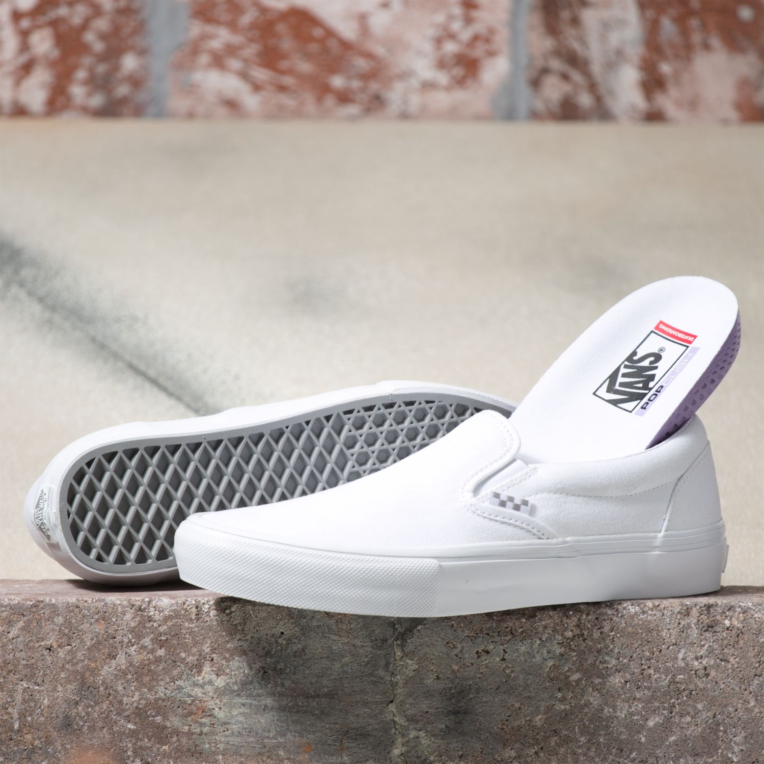 Zapatillas MN Skate Slip-On True White