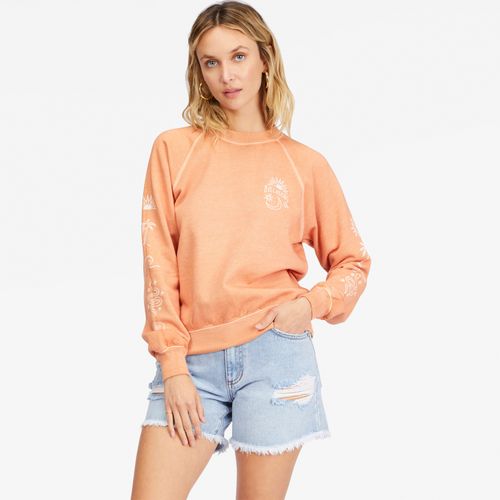 Poleron Mujer Shrunken Crew Pullover Sweatshirt
