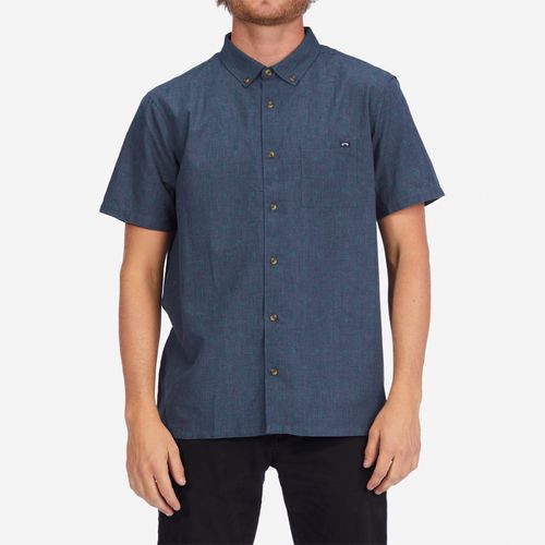 Camisa Hombre All Day jacquard Organic Sleeve Shirt