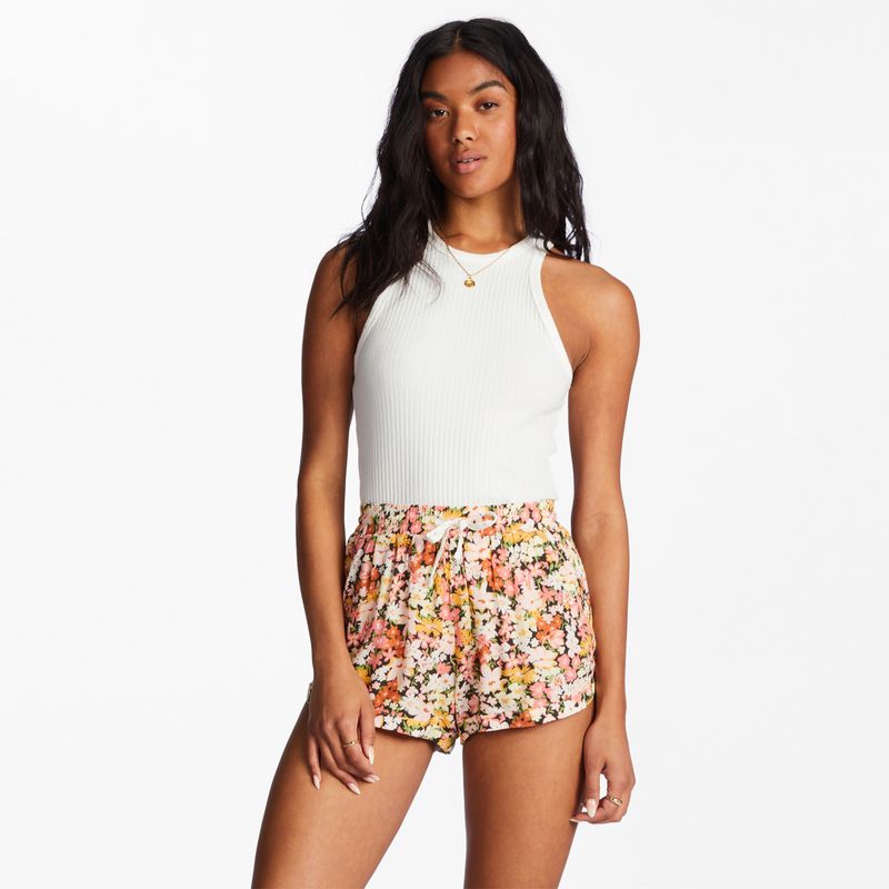 Short Mujer Road Trippin Crinkle Elastic Waist Shorts
