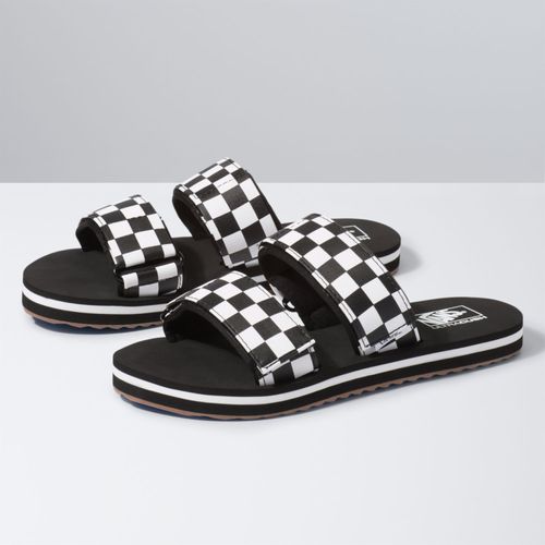 Sandalias WM Cayucas Slide (Checkerboard)Black/Mars