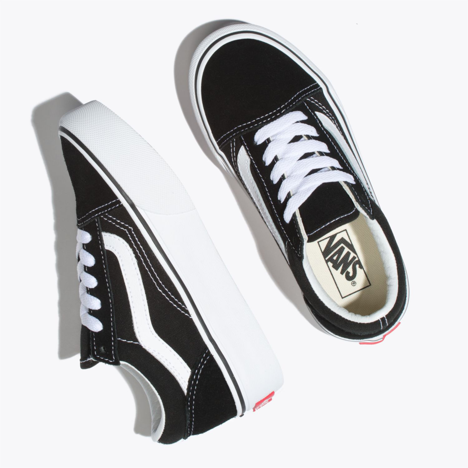 Zapatillas Uy Old Skool Platform (5-12 Años) Black/True White-Vans Chile