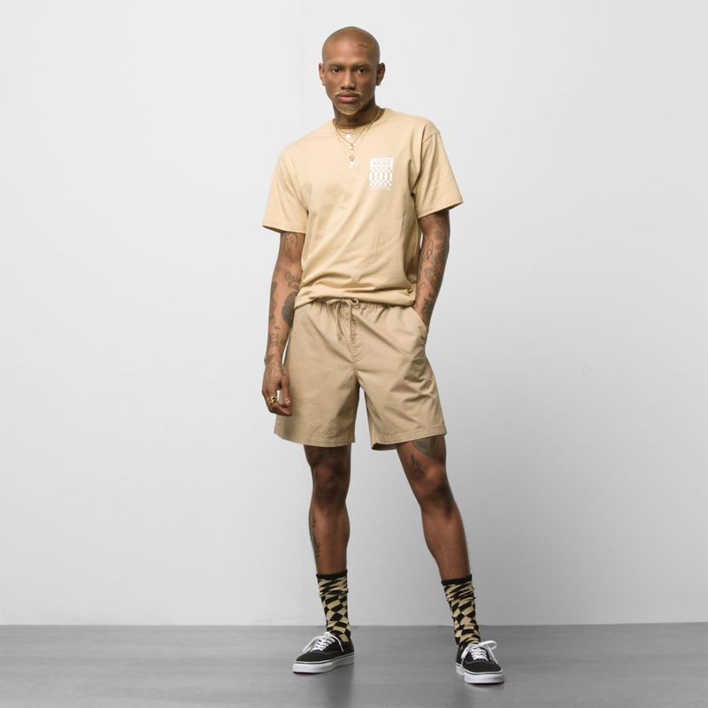 Short MN Range Relaxed Elastic Short Khaki