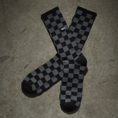 Calcetines MN Checkerboard Crew ll (6.5-9, 1PK) Black-Charcoal