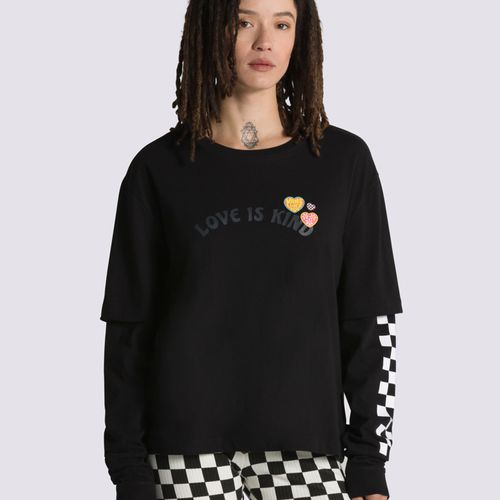 Polera Love Is Kind Twofer Black