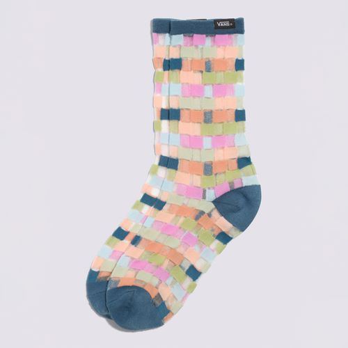 Calcetines Sheer Check Sock Rose Smoke