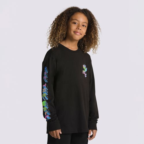 Polera Digital Flash LS (8-14 Años) Black