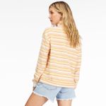 Poleron-Mujer--Retro-Summer-Mock-Neck-Half-Zip-Sweatshirt