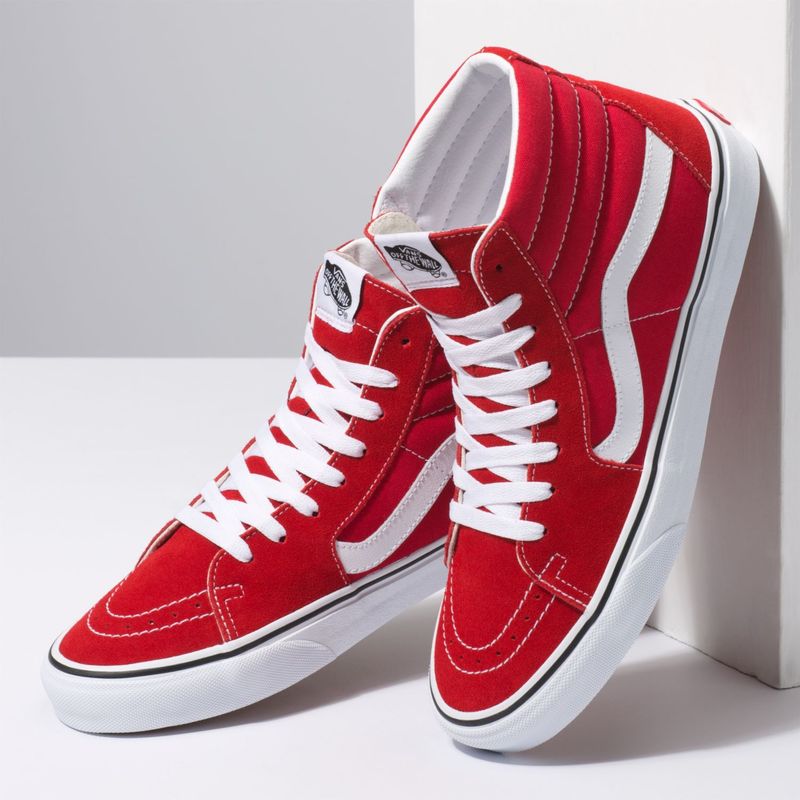 Zapatillas-UA-SK8-Hi-Racing-Red-True-White