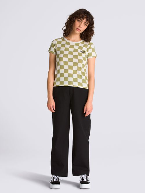 Polera Manga Corta Mujer Amstone Mini Oliva Vans