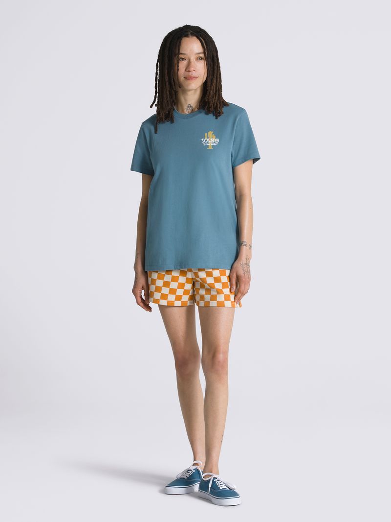 Polera-Manga-Corta-Mujer-On-The-Road-BFF-Azul-Vans
