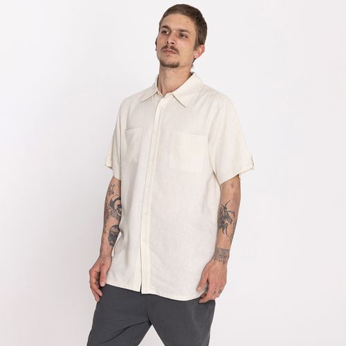 Camisa Lino Hombre Steeel II Beige Burton