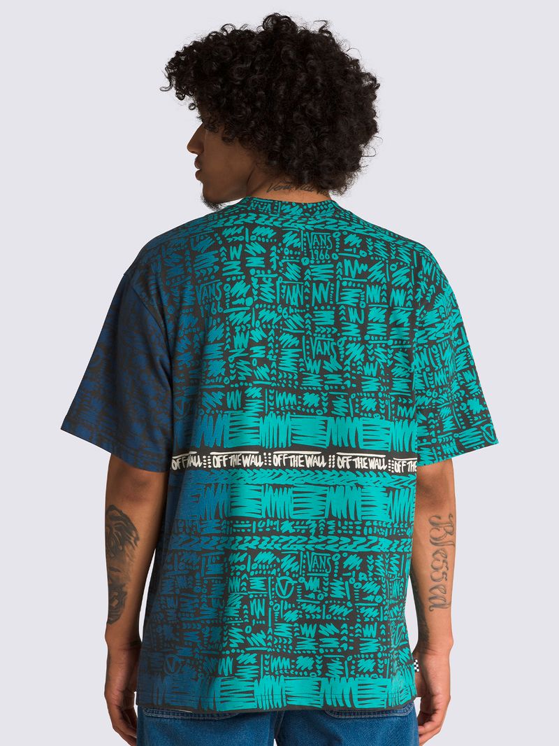Polera-Manga-Corta-Hombre-Rowan-Zorilla-Azul-Vans