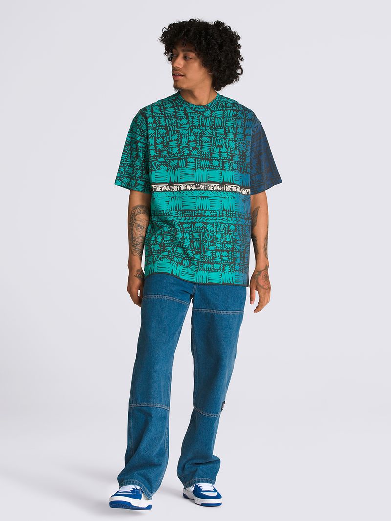 Polera-Manga-Corta-Hombre-Rowan-Zorilla-Azul-Vans