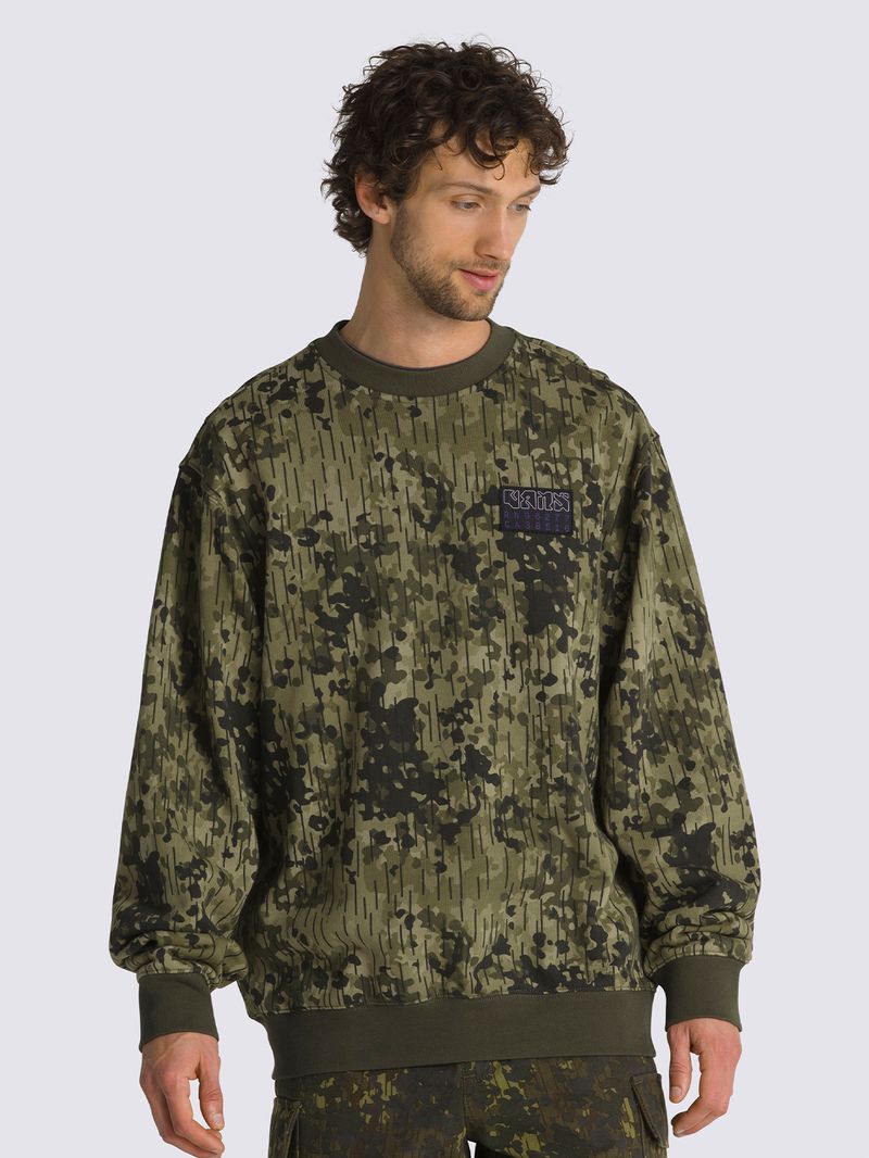 Poleron-Hombre-Rain-Camo-Crew-Verde-Vans