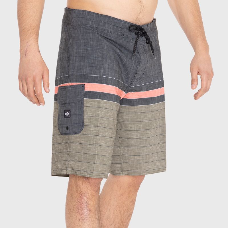 Traje-de-Baño-Hombre-All-Day-Heather-Stripe-Pro-Boardshorts-Negro-Billabong
