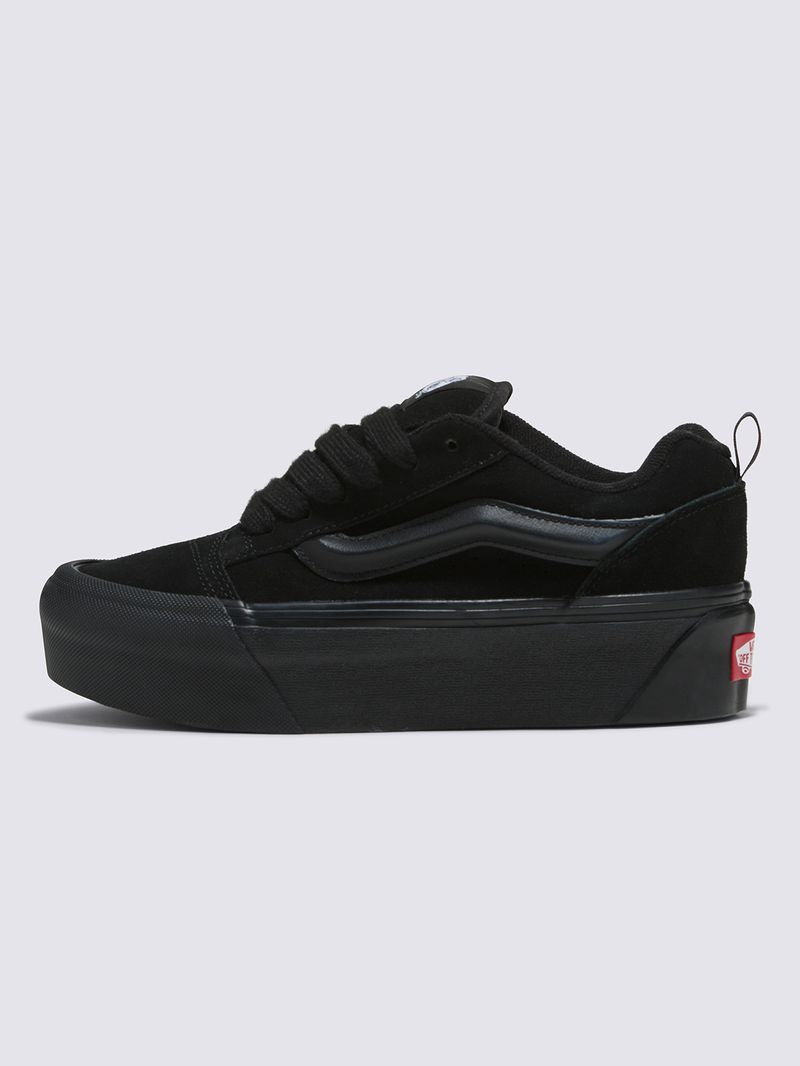 Vans negras mujer plataforma sales