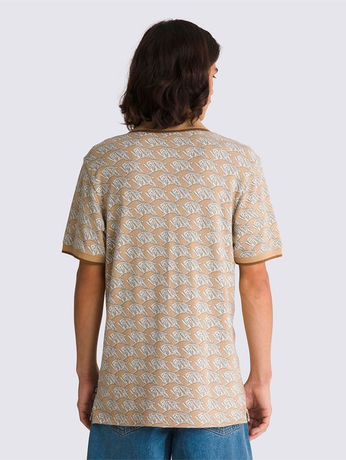 Polera Manga Corta Hombre Lewis Mills Polo Beige Vans