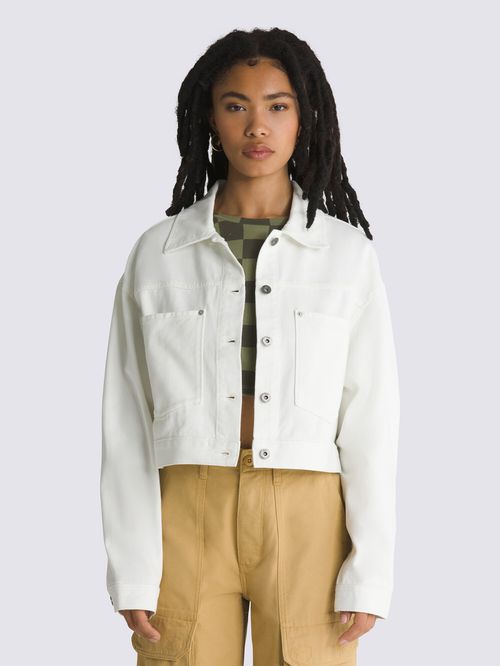 Chaqueta Mujer Raynes Crop Trucker Blanco Vans