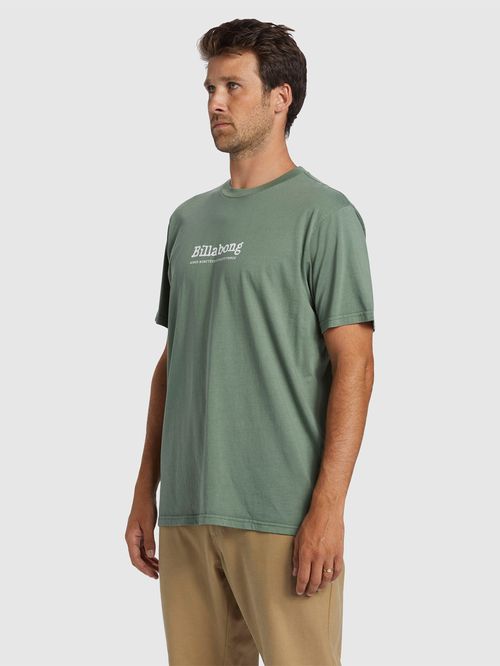 Polera Hombre Throwback Verde Billabong
