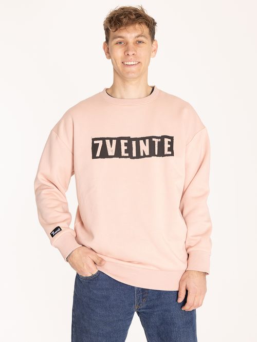 Poleron Hombre Barlogo Rosado 7Veinte