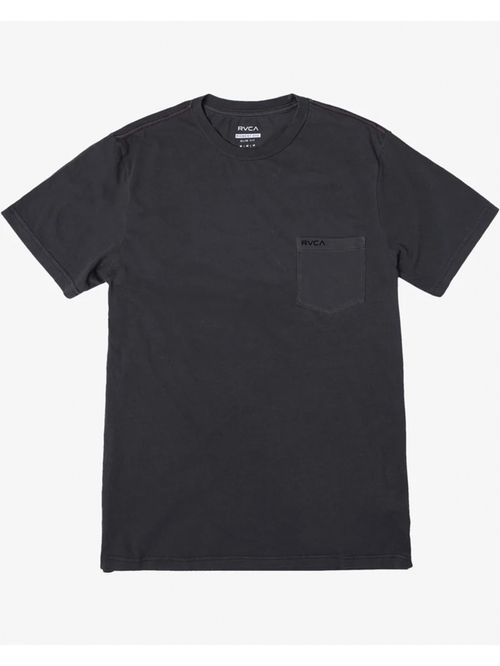 Polera Manga Corta Hombre PTC2 Pigment Negra RVCA