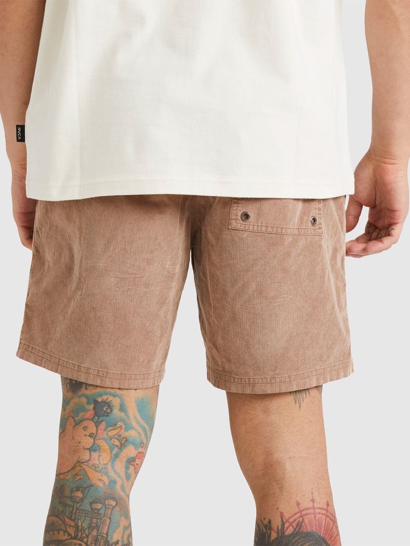 Short-Hombre-Escape-Elastic-Cotele-Beige-RVCA