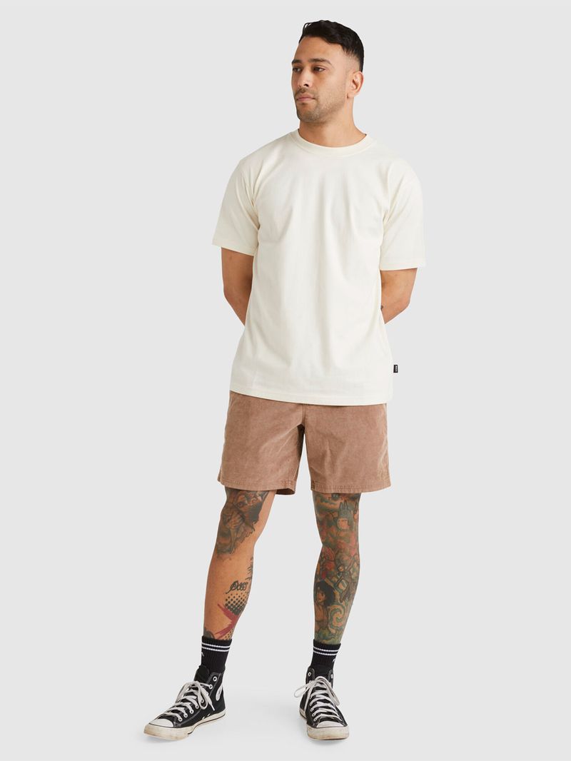 Short-Hombre-Escape-Elastic-Cotele-Beige-RVCA