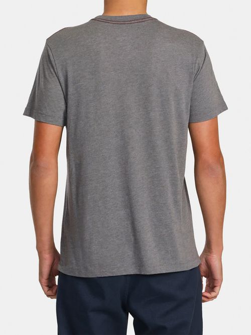 Polera Manga Corta Hombre Big RVCA Gris