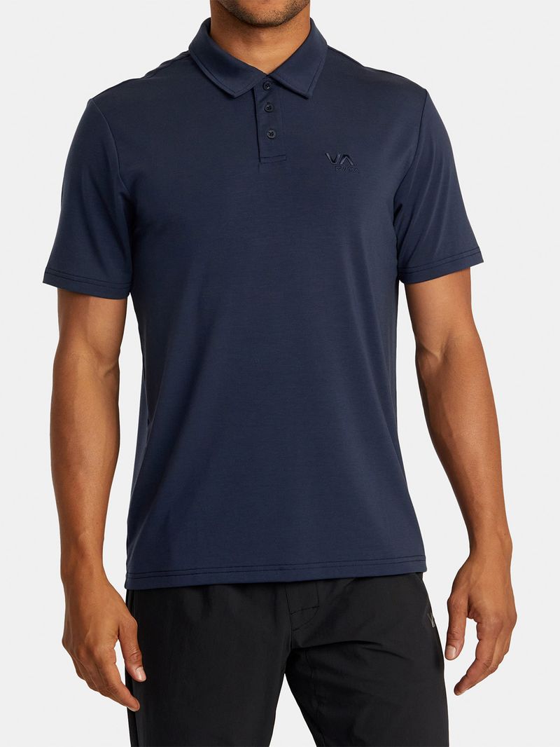 Polera-Manga-Corta-Hombre-Balance-Polo-Azul-RVCA
