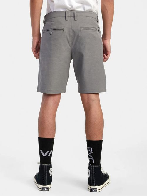 Short Hombre Back In Hybrid Gris RVCA