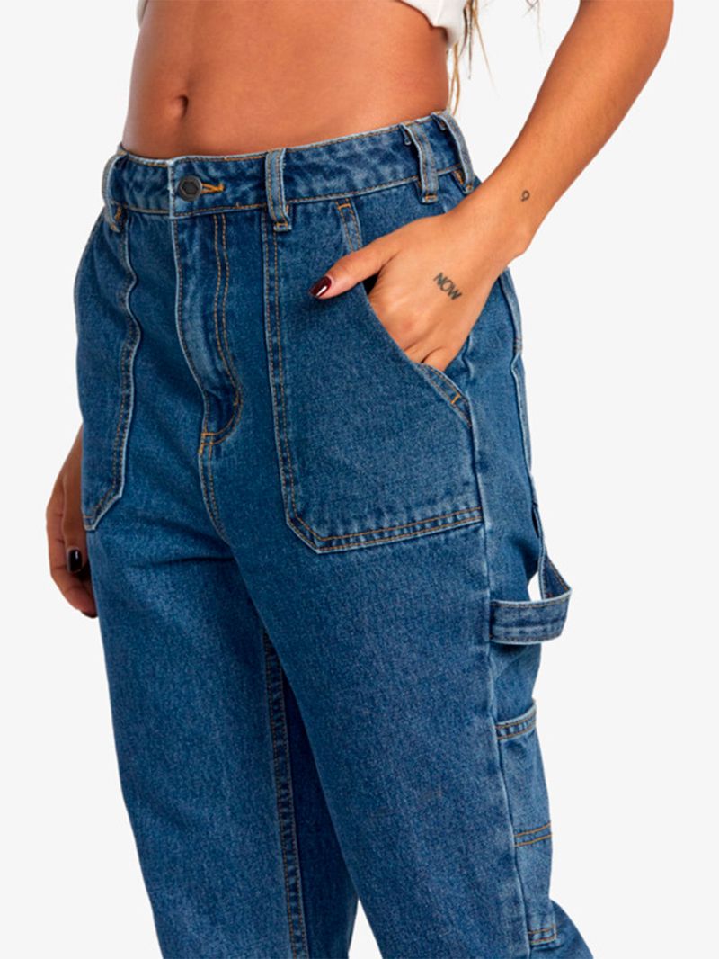 Pantalon-Jeans-Mujer-Recession-Azul-RVCA