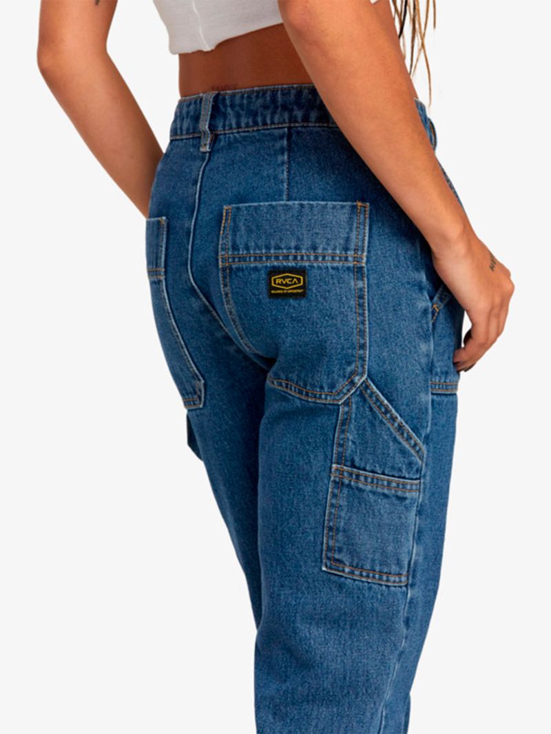 Pantalon-Jeans-Mujer-Recession-Azul-RVCA