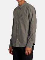 Camisa-Manga-Larga-Hombre-That-ll-Do-Stretch-Gris-RVCA