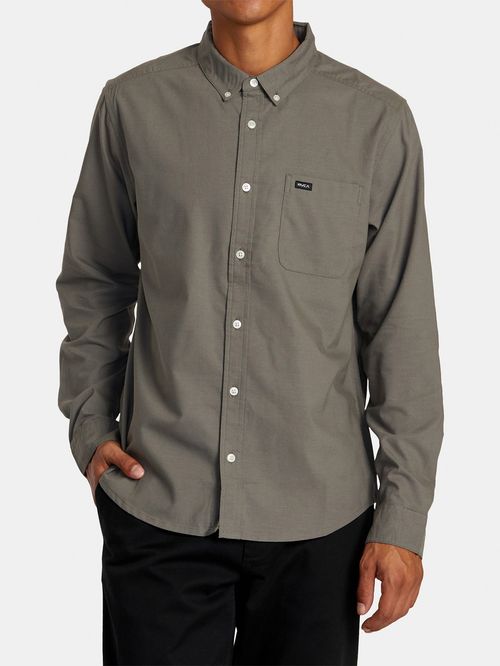 Camisa Manga Larga Hombre That´ll Do Stretch Gris RVCA