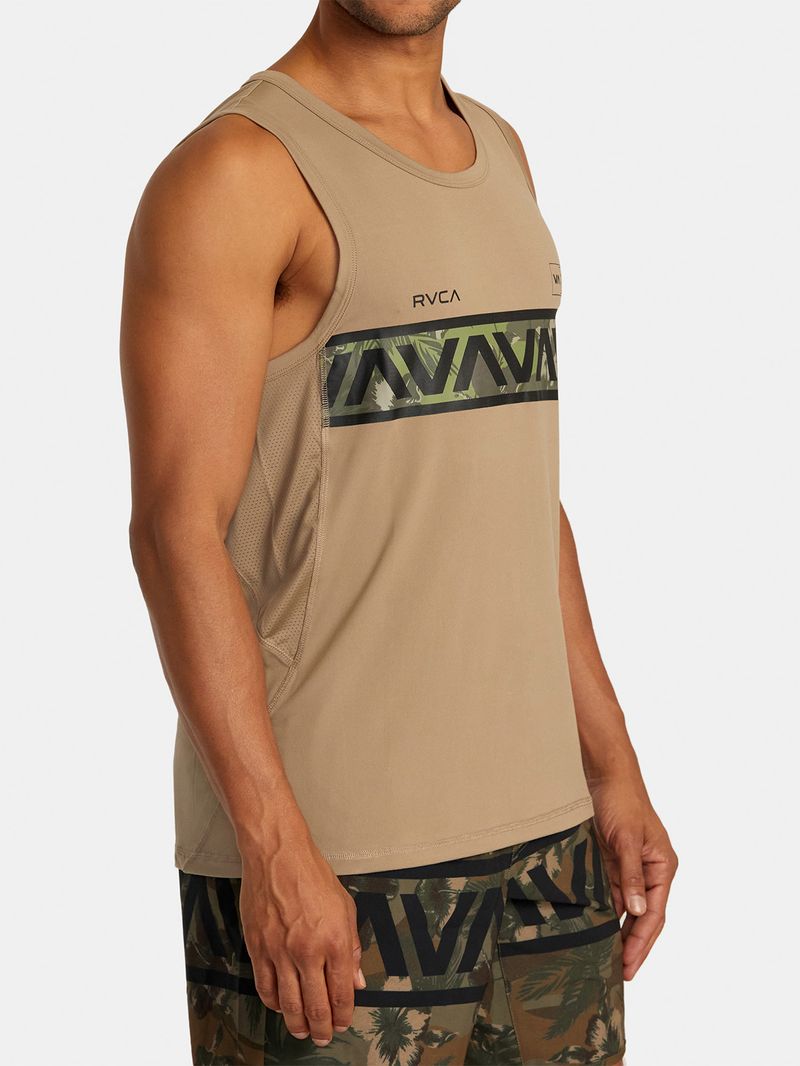 Polera Sin Mangas Hombre Hawaii Sport Vent Beige RVCA