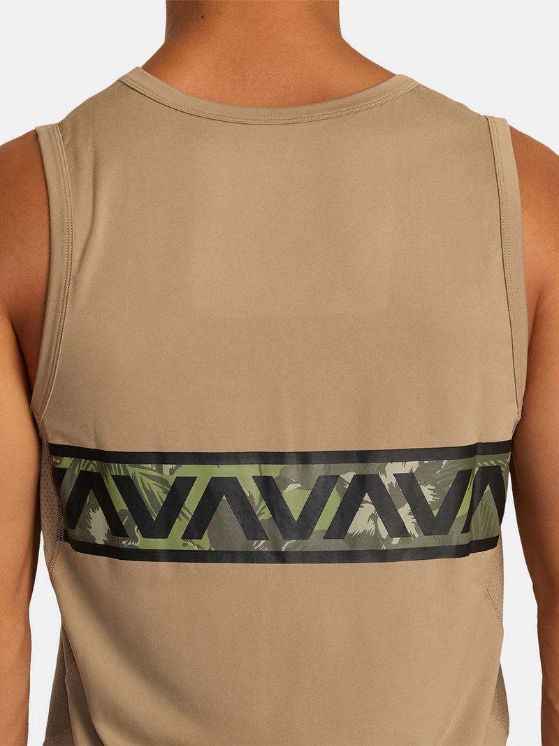 Polera Sin Mangas Hombre Hawaii Sport Vent Beige RVCA
