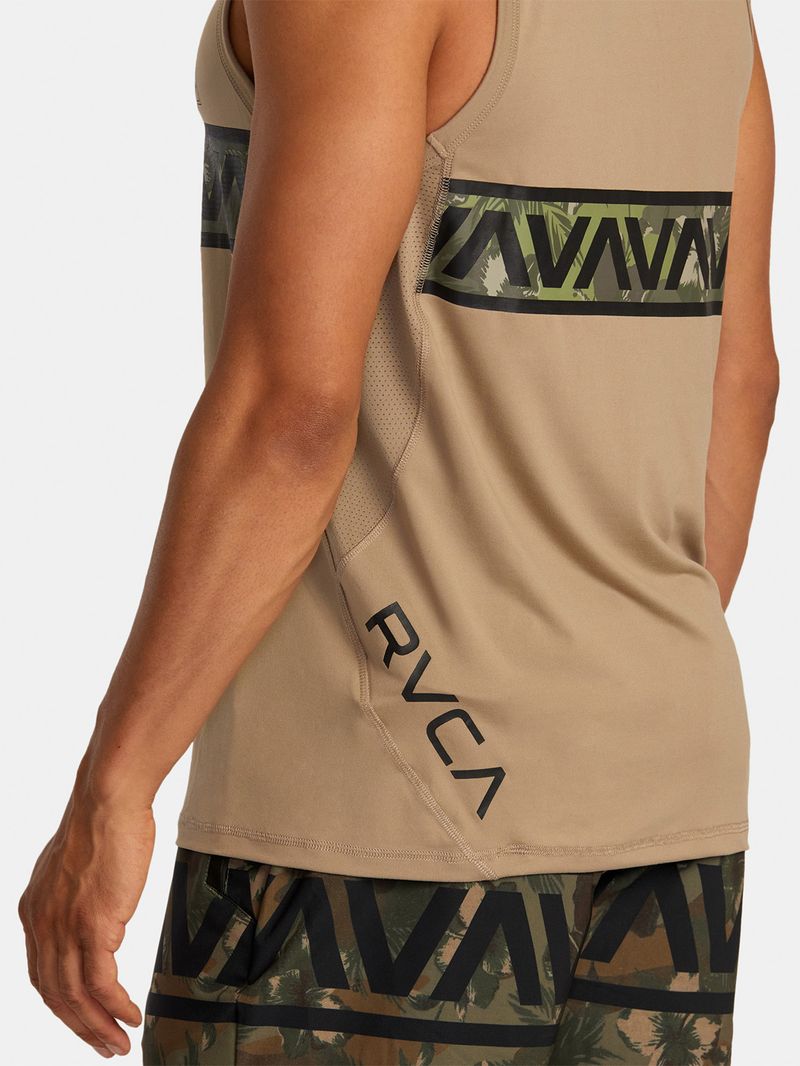 Polera Sin Mangas Hombre Hawaii Sport Vent Beige RVCA