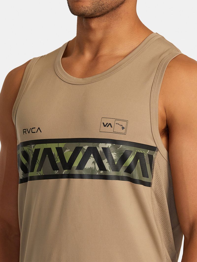 Polera Sin Mangas Hombre Hawaii Sport Vent Beige RVCA