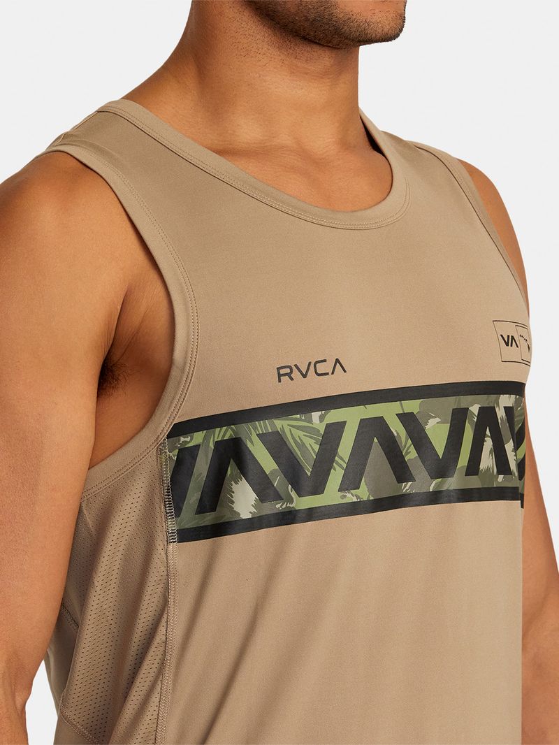 Polera-Sin-Mangas-Hombre-Hawaii-Sport-Vent-Beige-RVCA