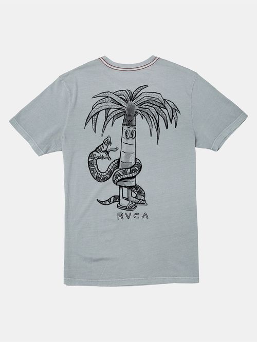 Polera Hombre Pommier Palms Gris RVCA