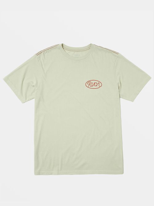 Polera Manga Corta Hombre Lasso Verde RVCA