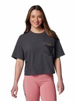 Polera Manga Corta Mujer Painted Peak Knit Gris Columbia