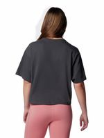 Polera Manga Corta Mujer Painted Peak Knit Gris Columbia