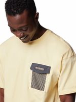 Polera-Manga-Corta-Hombre-Painted-Peak-Knit-Amarillo-Columbia