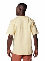 Polera-Manga-Corta-Hombre-Painted-Peak-Knit-Amarillo-Columbia