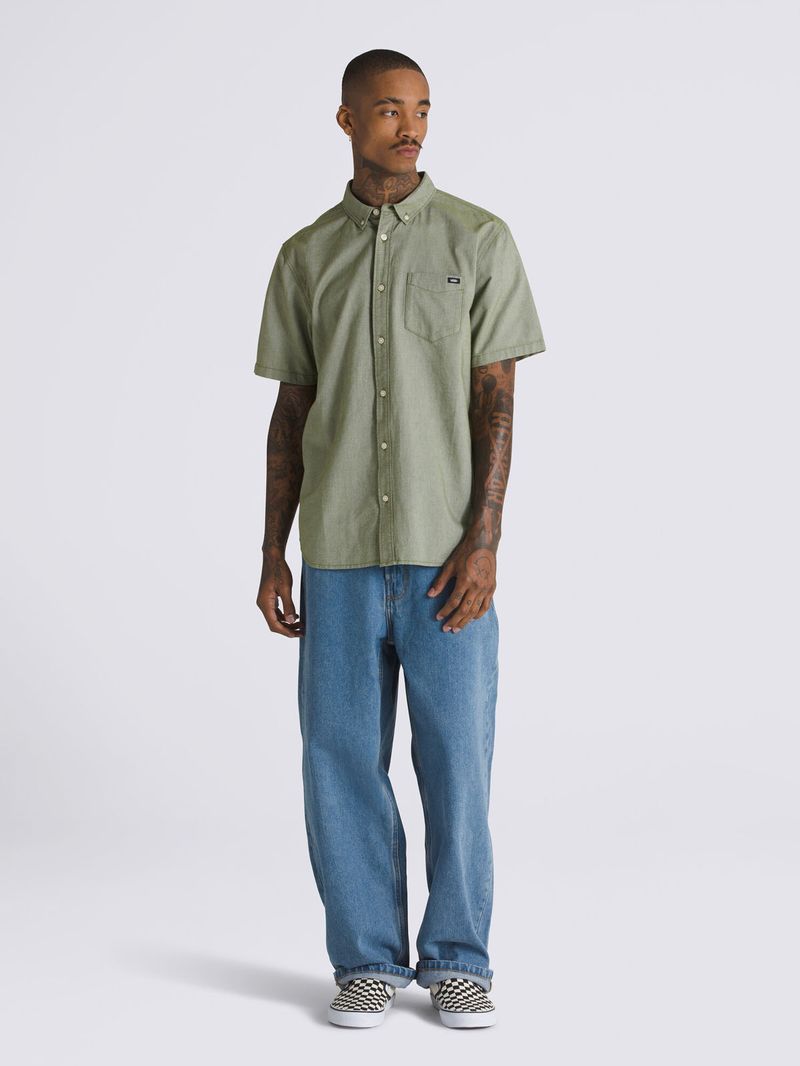 Camisa-Manga-Corta-Hombre-Mn-Houser-Ss-Oliva-Vans